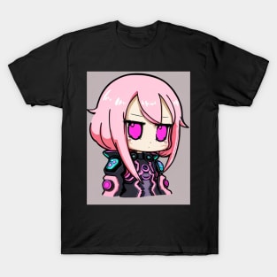 Cute Anime Girl Pink Color Pastel Adorable Kawaii Chibi T-Shirt